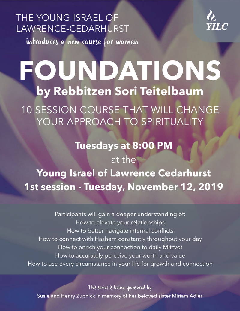 Banner Image for Foundations with Rebbetzin Sori Teitelbaum