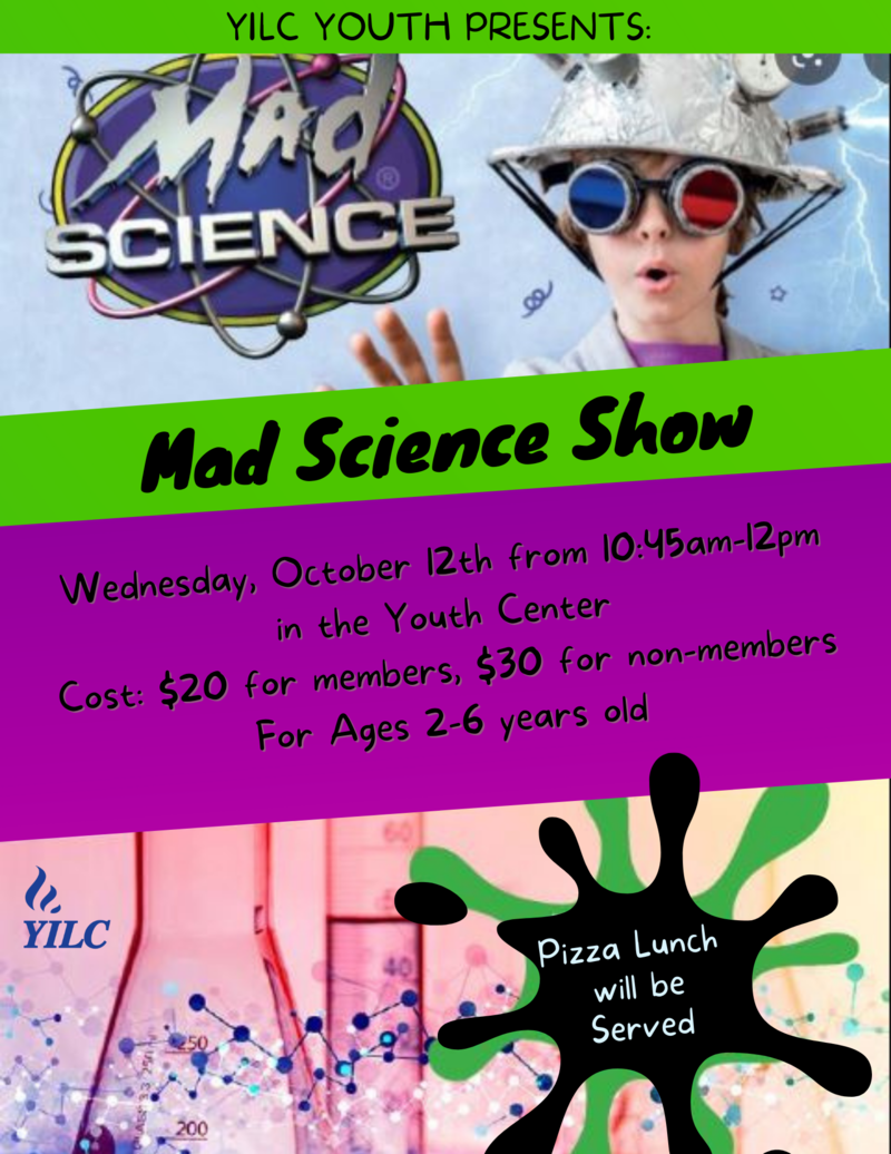 Banner Image for YILC Youth Presents: Mad Science Show