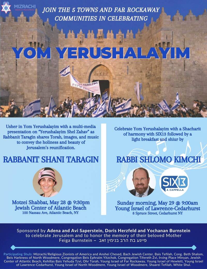 Banner Image for Yom Yerushalayim Program 