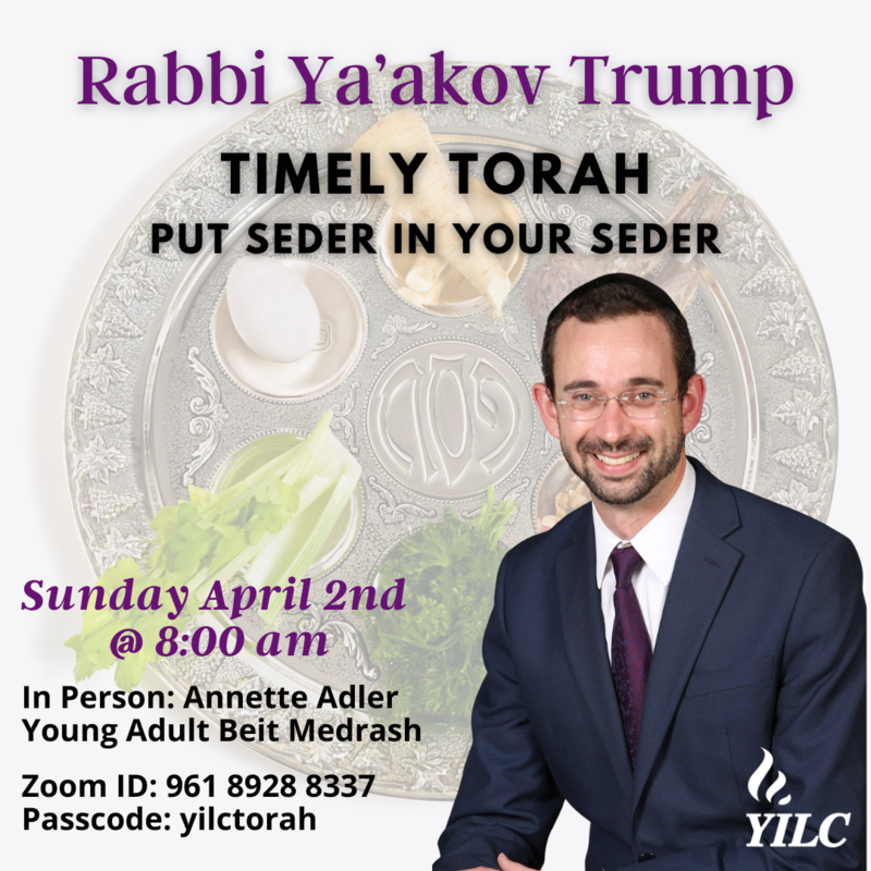 Banner Image for Timely Torah with Rabbi Trump- Pesach Edition